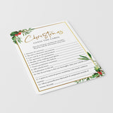 Christmas Song Riddles Quiz With Answers Printable