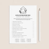 Minimalist Housewarming Party Game Printable by LittleSizzle