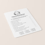 Minimalist Housewarming Party Game Printable