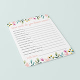 Floral Mother's Day Activity Printable & Virtual