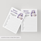 Printable Halloween Words Scramble Game