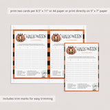 Halloween Games To Print At Home Instant Download