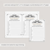 Halloween Word Scramble Printable Gold and Black Skull
