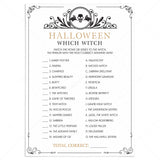Which Witch Halloween Party Game Printable by LittleSizzle