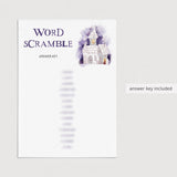 Printable Halloween Words Scramble Game