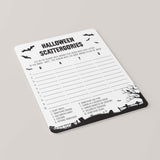 Halloween Scattergories Printable Black & White