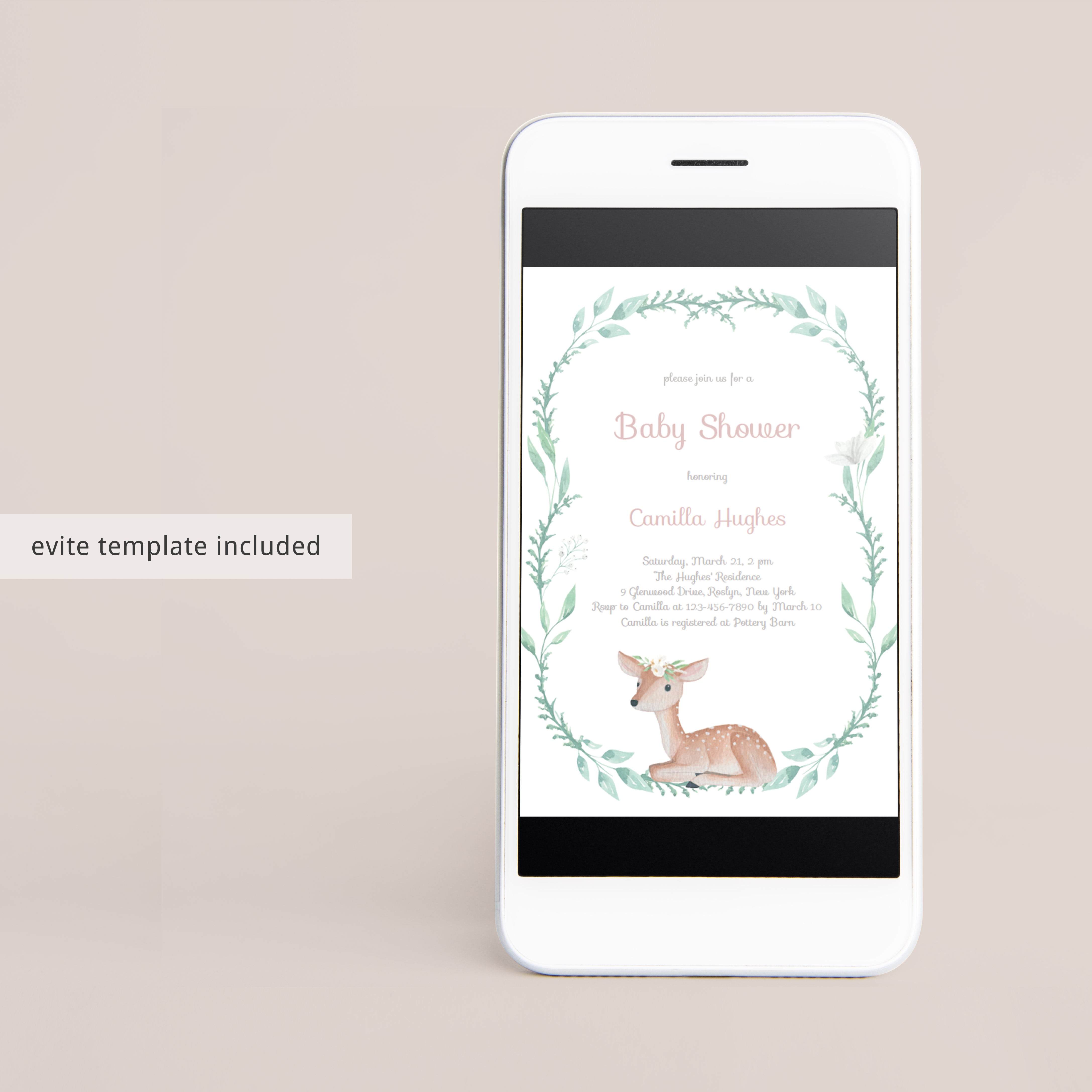 Rustic chic baby party invite by LittleSizzle