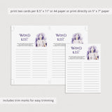 Halloween Haunted House Word Game Printable