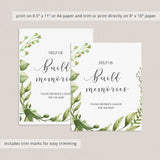 Instant download greenery decorations for baby shower party gender neutral by LittleSizzle