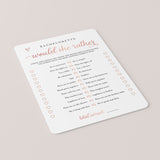 8 Printable Bachelorette Games Rose Gold