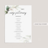 Printable Bachelorette Games Pack Greenery Gold