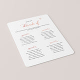 Drink If Bachelorette Game Rose Gold Printable