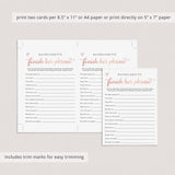 Bachelorette Icebreaker Conversation Starter Game Printable