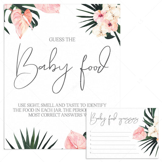 Summer Baby Shower Activity Guess The Baby Food by LittleSizzle