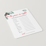 Holiday Baby Shower Games Package Printable