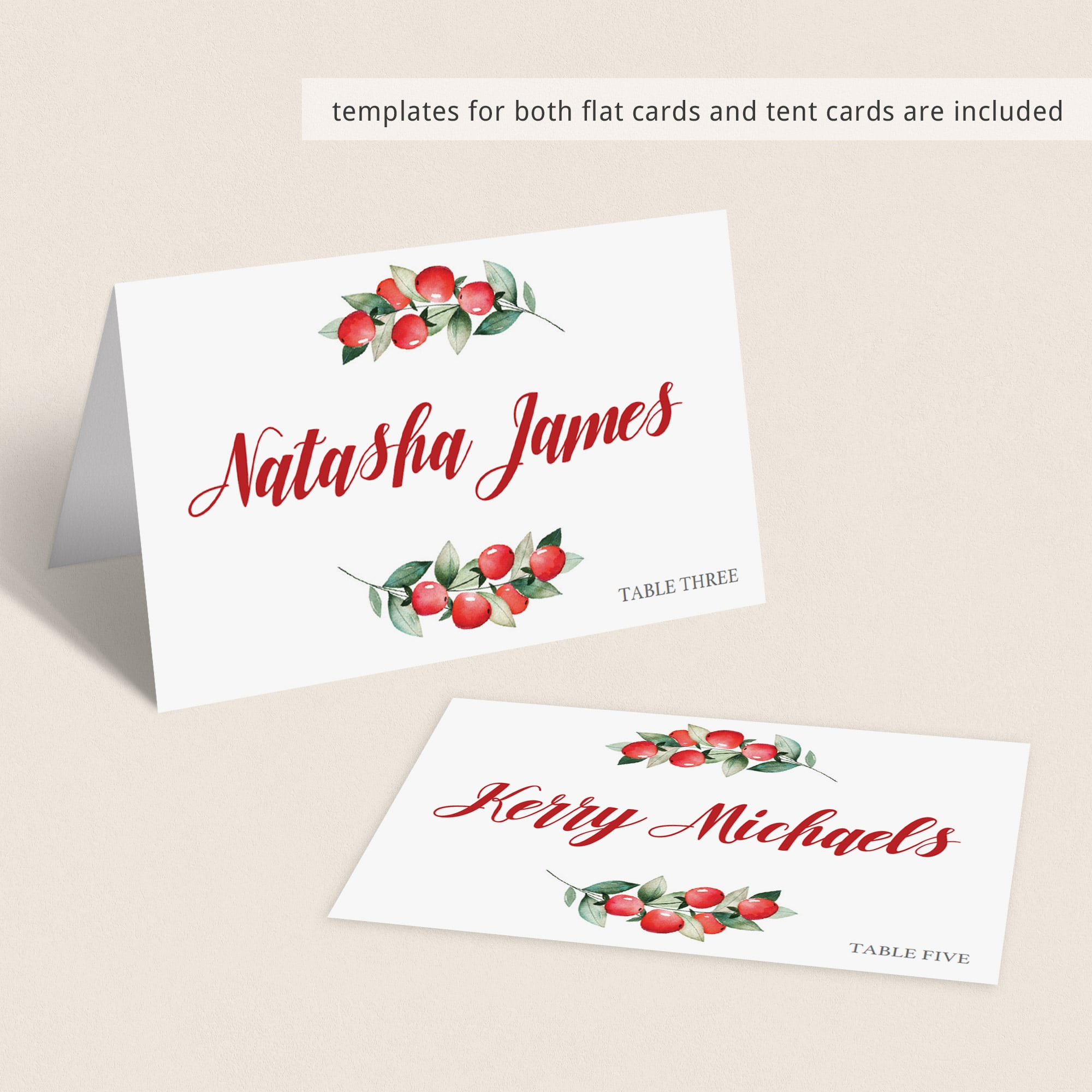 Christmas dinner table decor by LittleSizzle