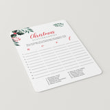 Greenery Christmas Party Games Bundle Printable