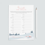 Winter Wonderland Party Game Finish The Phrase by LittleSizzle