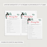 Christmas Baby Shower Game Who Knows Mommy Best Printable