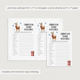 Printable Holiday Games Bundle Instant Download