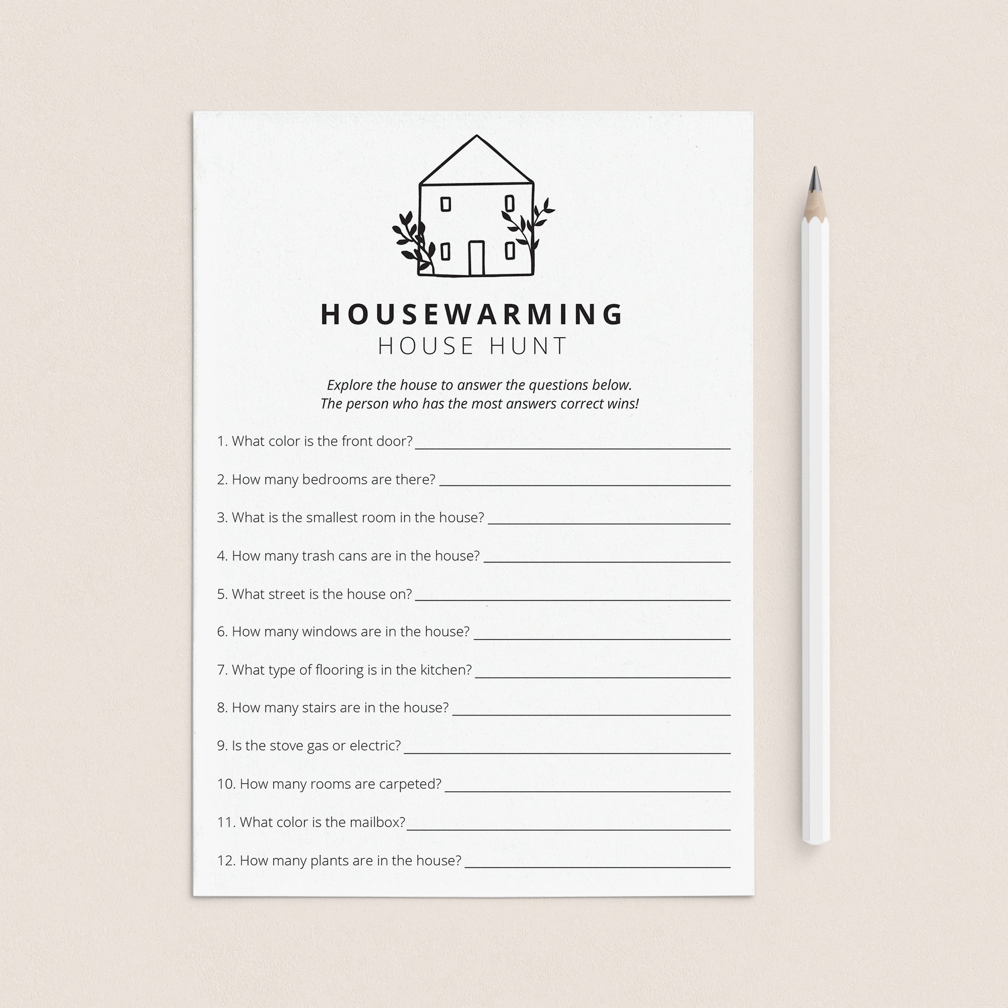 New House Scavenger Hunt Printable by LittleSizzle