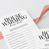 Printable Housewarming Hunt Game