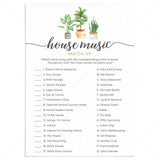Housewarming Music Match Up Game with Answer Key Printable by LittleSizzle