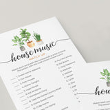 Housewarming Music Match Up Game with Answer Key Printable