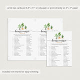 Housewarming Music Match Up Game with Answer Key Printable
