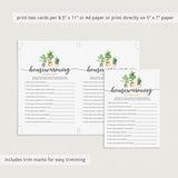 Housewarming Scavenger Hunt Printable
