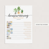 Housewarming Emoji Pictionary with Answers Printable