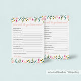 Floral Mother's Day Activity Printable & Virtual