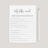 Minimalist Bachelorette Party Games Bundle Printable