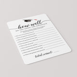 Who Knows The Graduate Best Game Printable