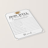 2025 How Well Do You Know the Graduate Printable Game Cards