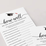 Who Knows The Graduate Best Game Printable