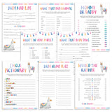 Llama Mama Baby Shower Games Bundle with 8 Games by LittleSizzle
