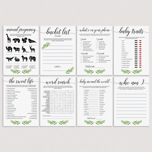 Games for Gender Neutral Baby Shower Printable by LittleSizzle