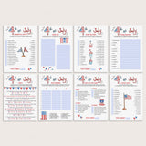 8 Fun Fourth of July Games Printable & Fillable