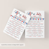 American Trivia Game for Fourth of July Party Printable & Virtual