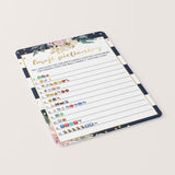 Navy and Gold Childrens Books Emoji Pictionary Game Printable