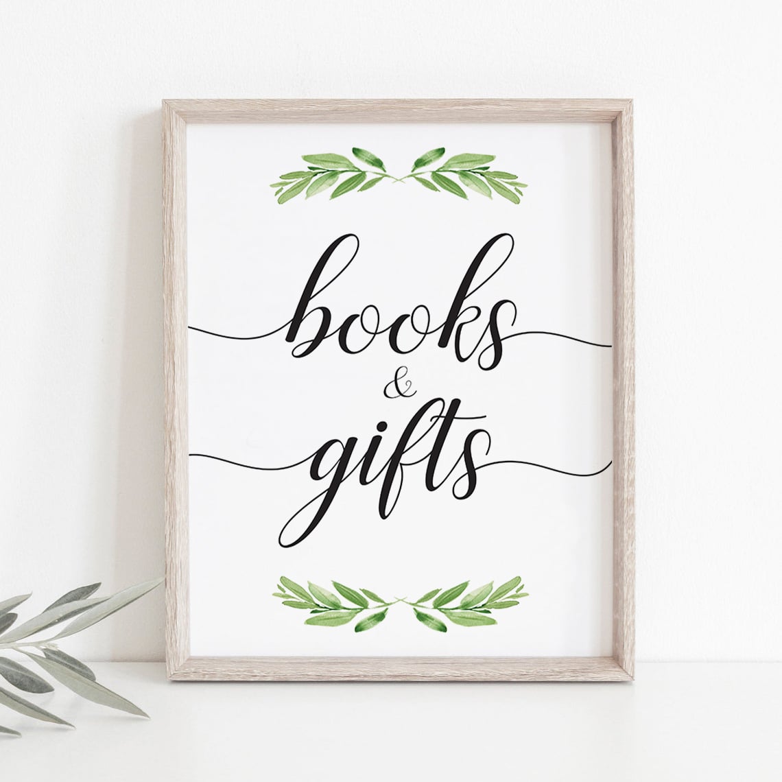 Watercolor leaves baby shower party decor by LittleSizzle