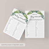 Printable animals babyshower game gender neutral by LittleSizzle