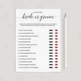Calligraphy Bridal Shower Games Package Instant Download