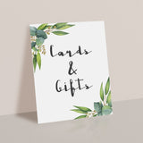 Eucalyptus baby shower decor printable cards and gifts sign by LittleSizzle
