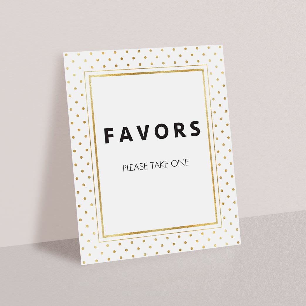 Modern party decorations printable by LittleSizzle