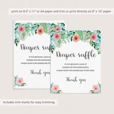 Template for floral baby shower signs by LittleSizzle