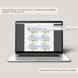 Editable food card labels for baby shower party by LittleSizzle