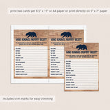 Wood baby shower game by LittleSizzle