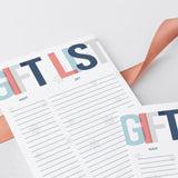 Winter Party Supplies Printable Package